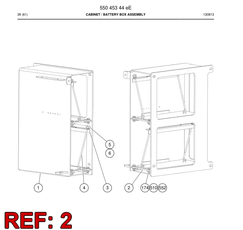 55044507 550 445 07 Bracket - Sandvik Technical Drawing