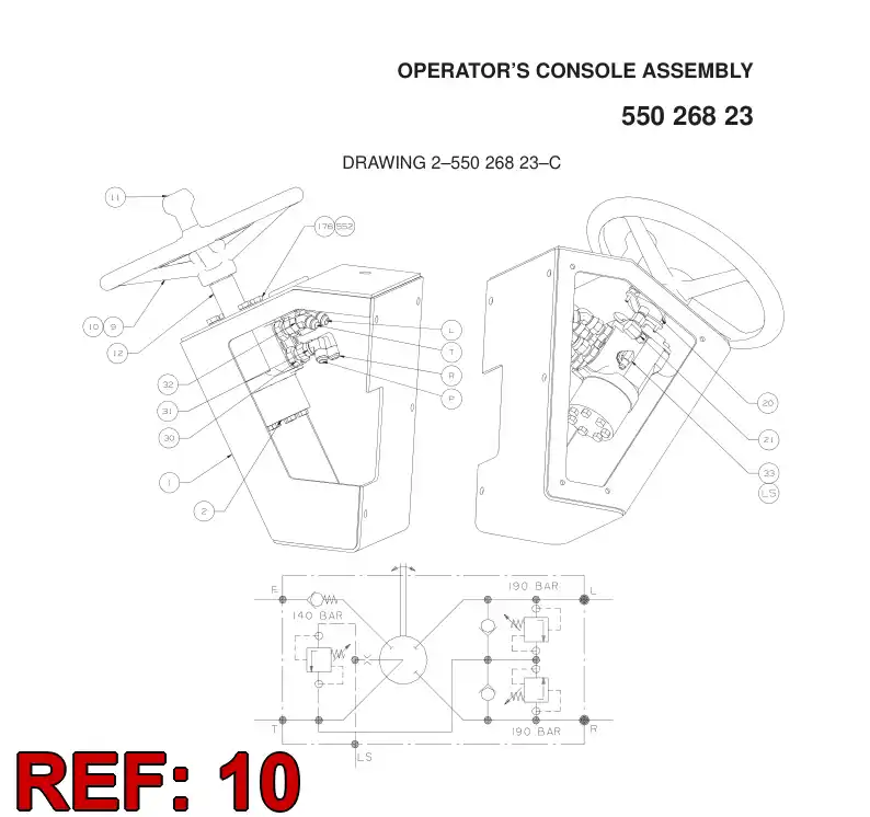 55044602 550 446 02 CENTER - Sandvik Technical Drawing
