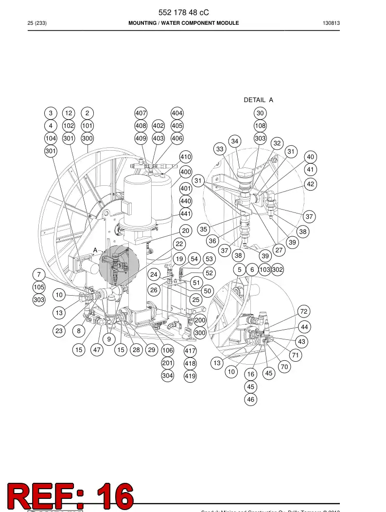 55044646 550 446 46 Distributor - Sandvik Technical Drawing