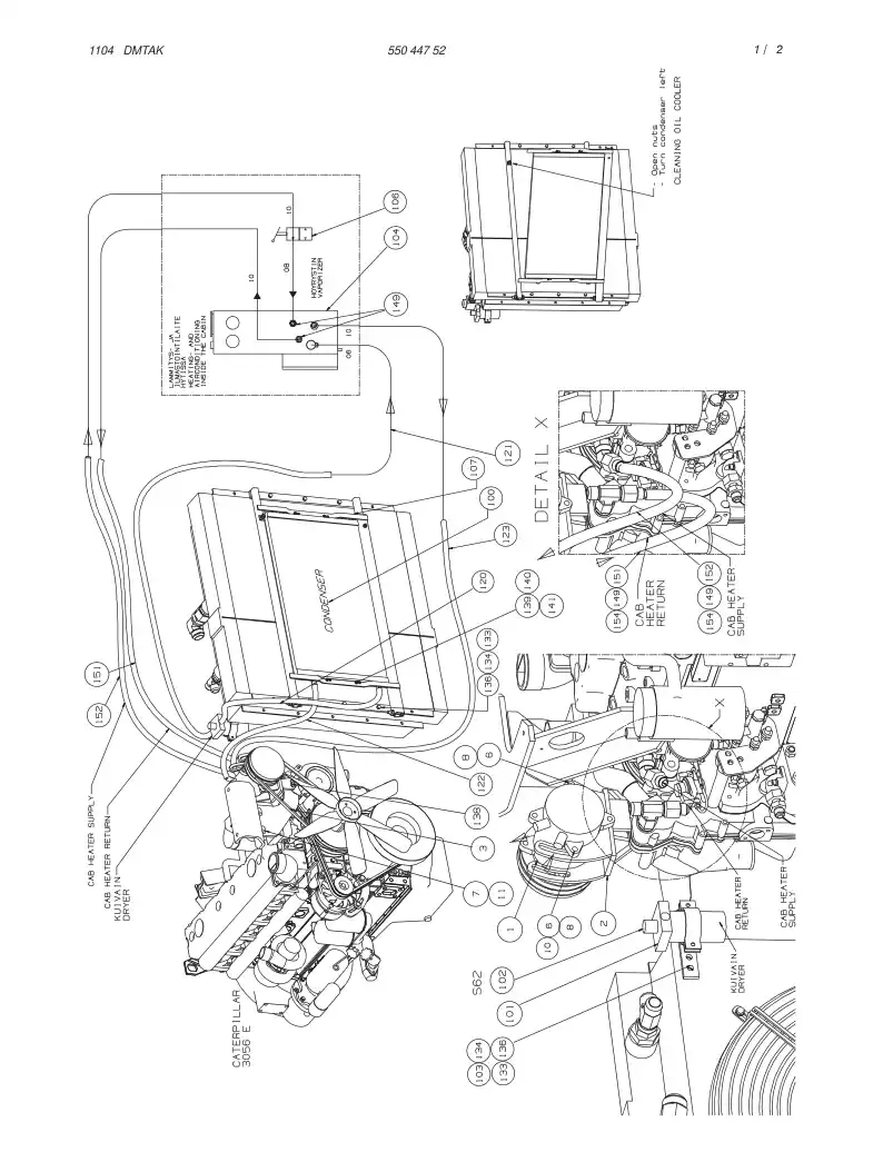 55044752 550 447 52 AIR CONDITIONING SYSTEM - Sandvik Technical Drawing
