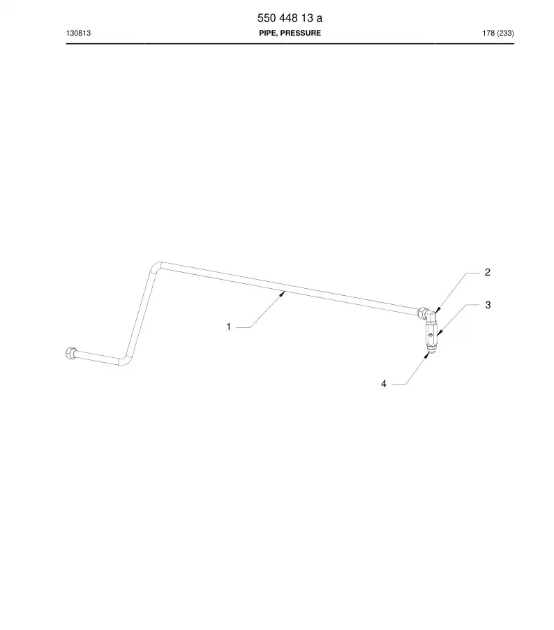 55044813a 550 448 13a Pipe, Pressure - Sandvik Technical Drawing