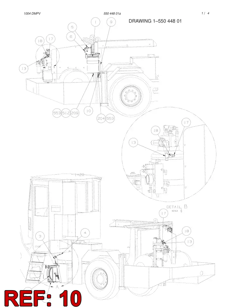 55044841 550 448 41 BRACKET - Sandvik Technical Drawing