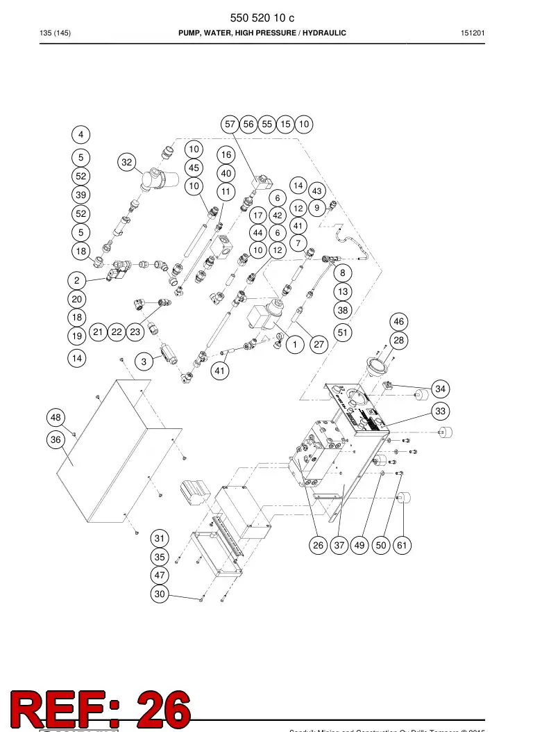 55044859a 550 448 59a Seal kit - Sandvik Technical Drawing