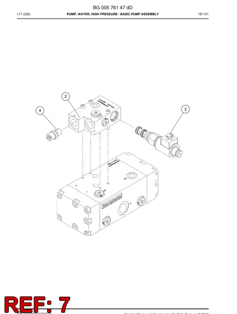 55044861a 550 448 61a Spare Parts Kit - Sandvik Technical Drawing