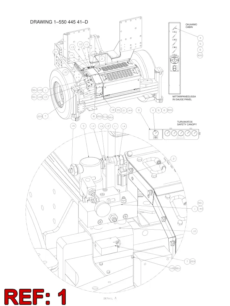 55044900 550 449 00 PUMP ASSEMBLY - Sandvik Technical Drawing