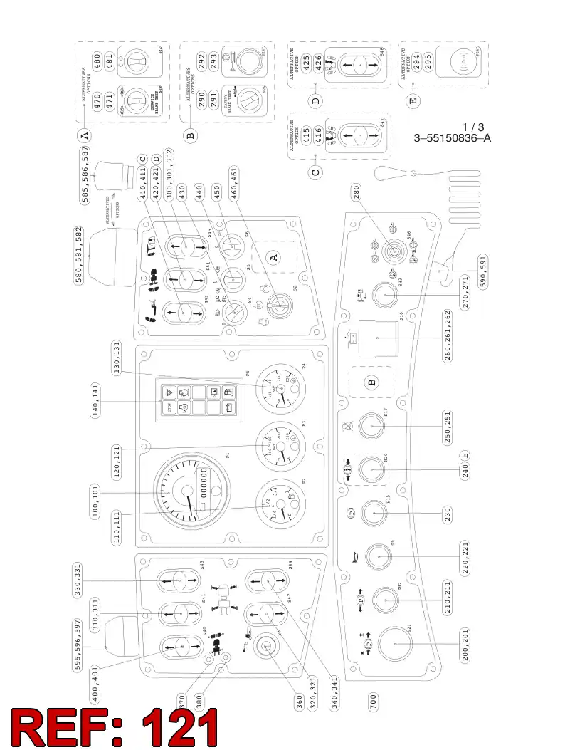 55044911 550 449 11 PRE-WIRED PLUG CABLE - Sandvik Technical Drawing