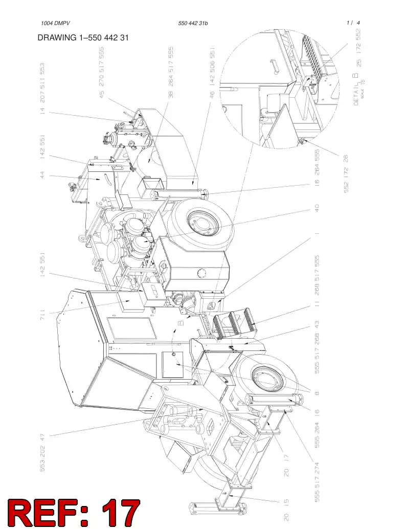 55045017 550 450 17 SPACER - Sandvik Technical Drawing