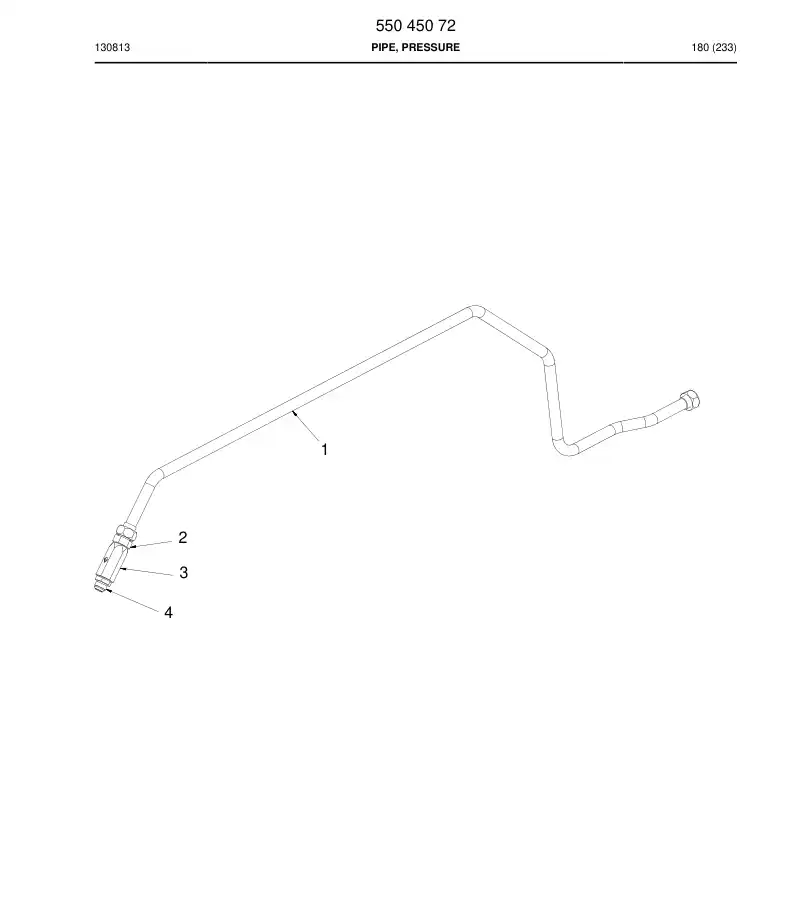 55045072 550 450 72 Pipe, Pressure - Sandvik Technical Drawing