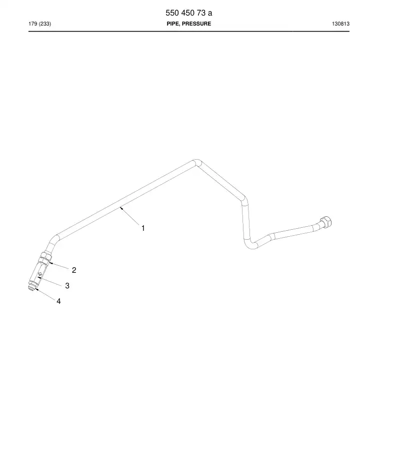 55045073a 550 450 73a Pipe, Pressure - Sandvik Technical Drawing