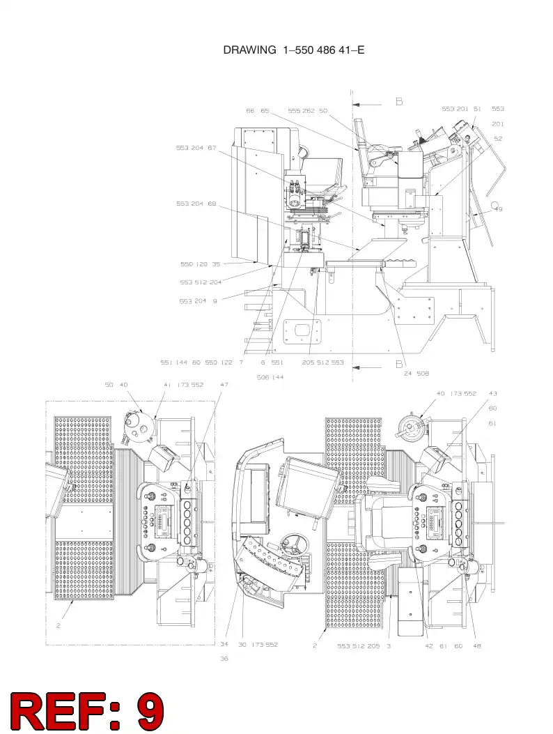 55045114 550 451 14 SUPPORTING BLOCK - Sandvik Technical Drawing