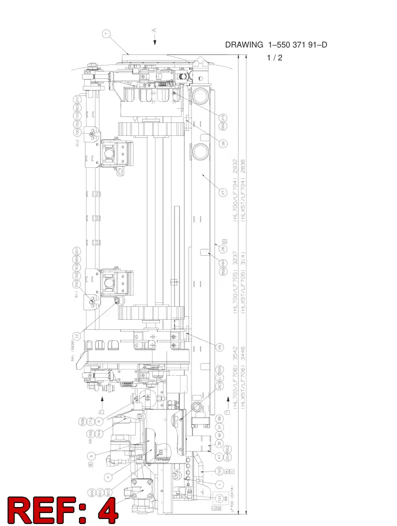 55045115 550 451 15 VALVE ASSEMBLY, Drilling module - Sandvik Technical Drawing