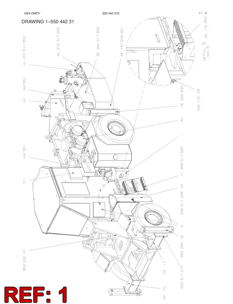 55045117 550 451 17 CARRIER - Sandvik Technical Drawing