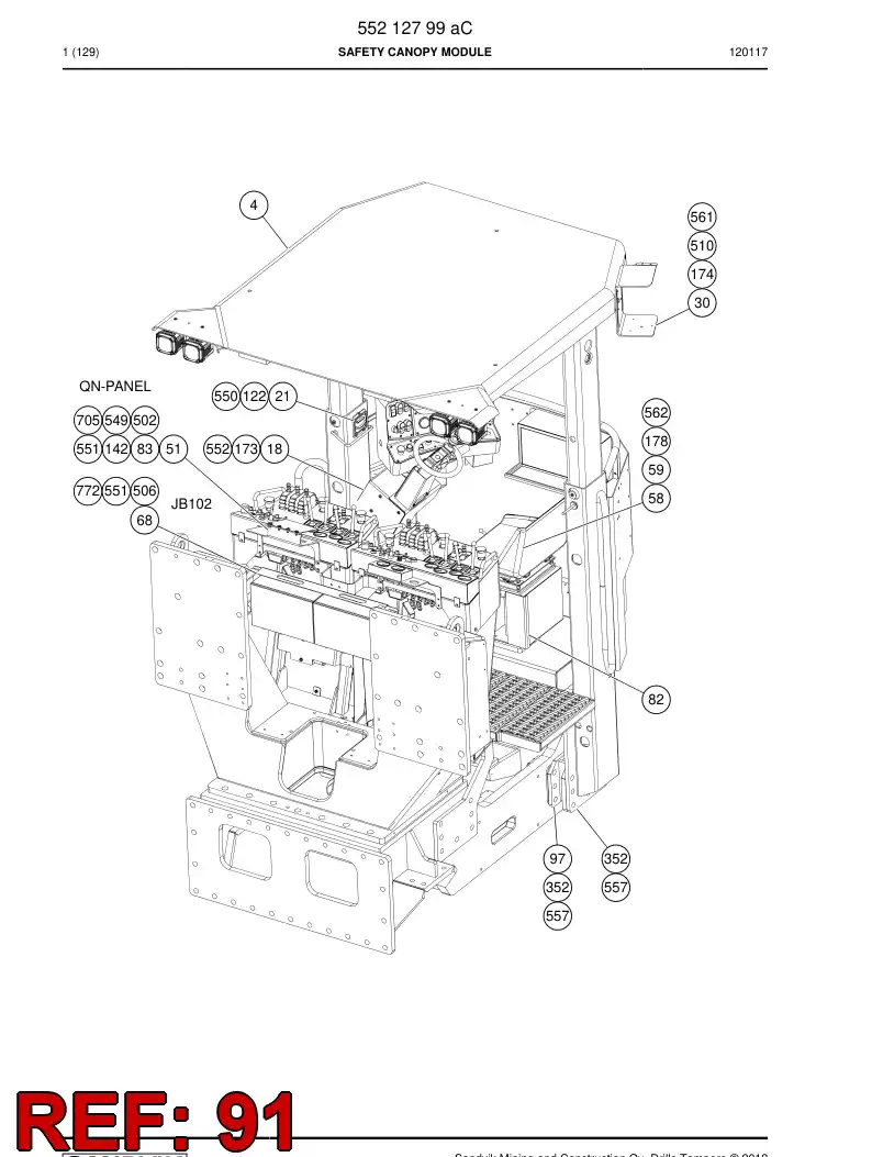 55045133a 550 451 33a Supporting block - Sandvik Technical Drawing