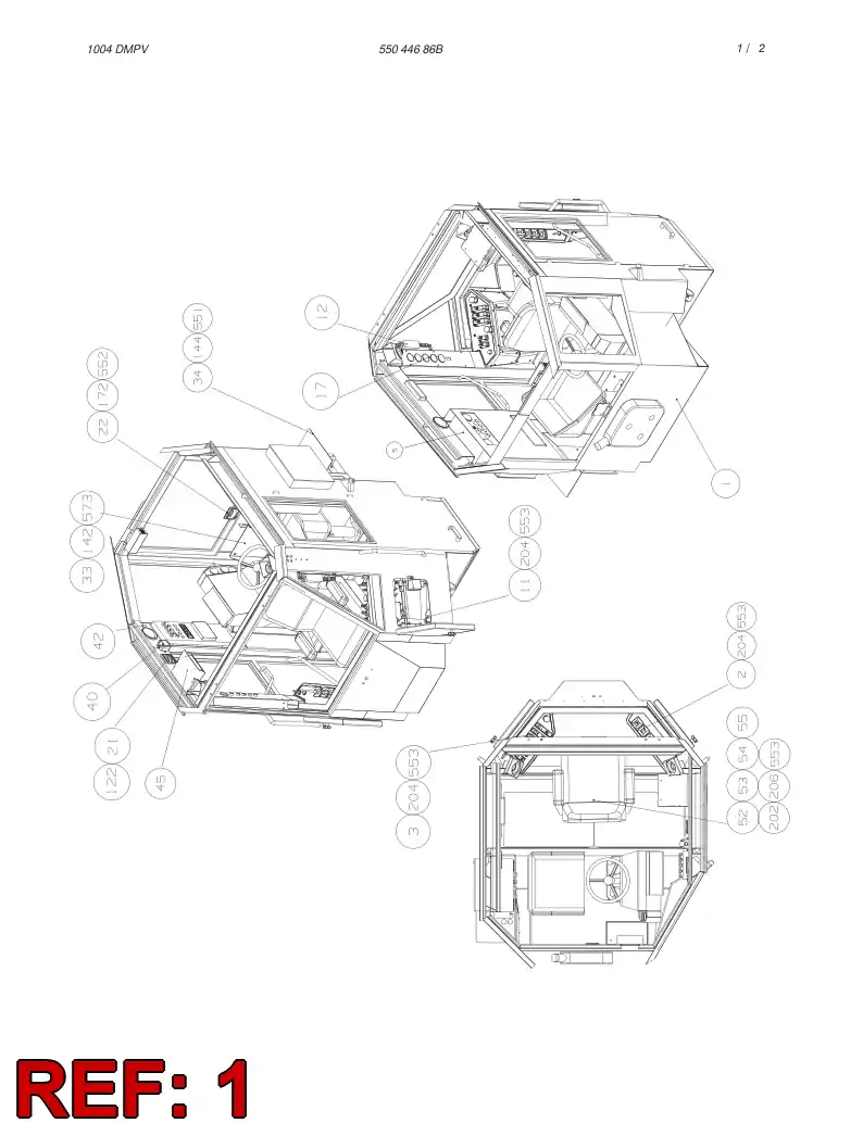 55045163 550 451 63 CABIN - Sandvik Technical Drawing