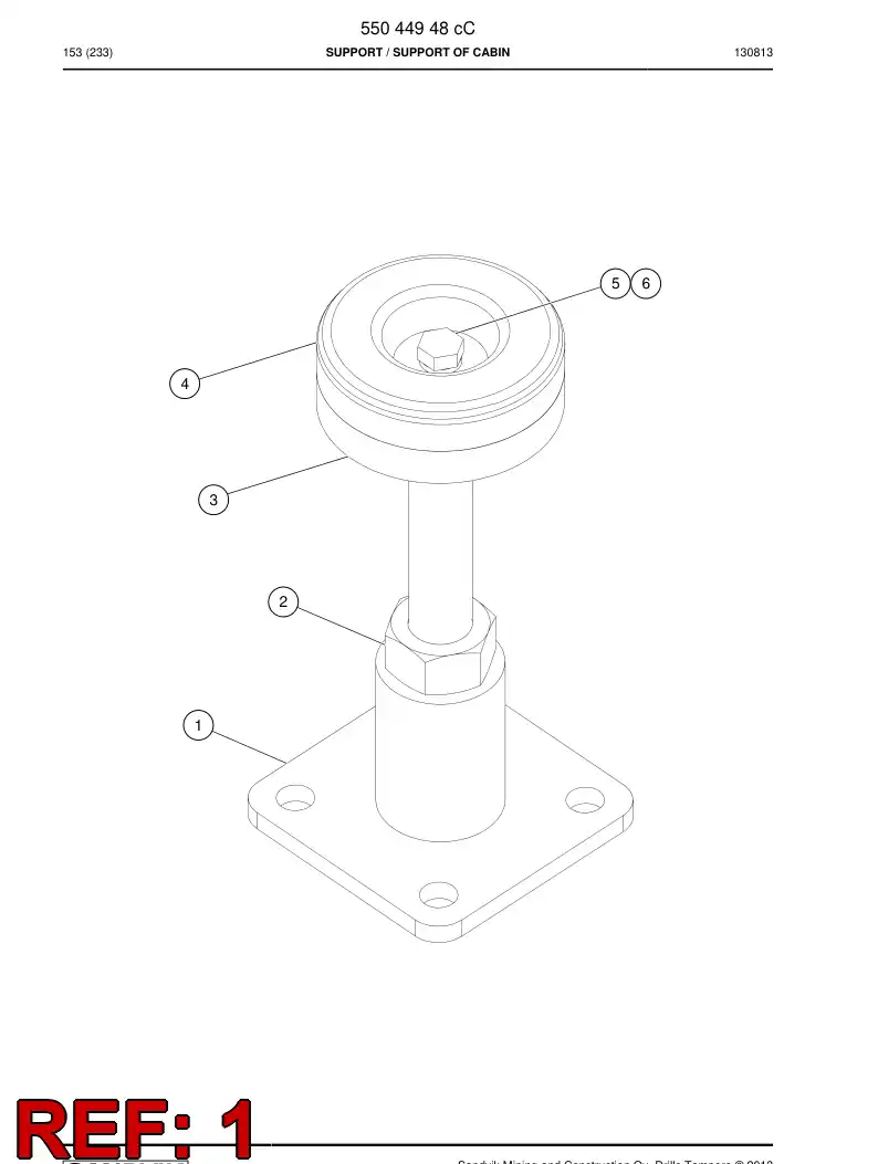 55045267 550 452 67 Support - Sandvik Technical Drawing