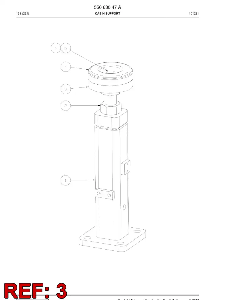 55045268 550 452 68 Bolt - Sandvik Technical Drawing