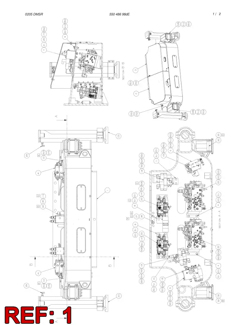 55045286 550 452 86 WELDING ASSEMBLY - Sandvik Technical Drawing