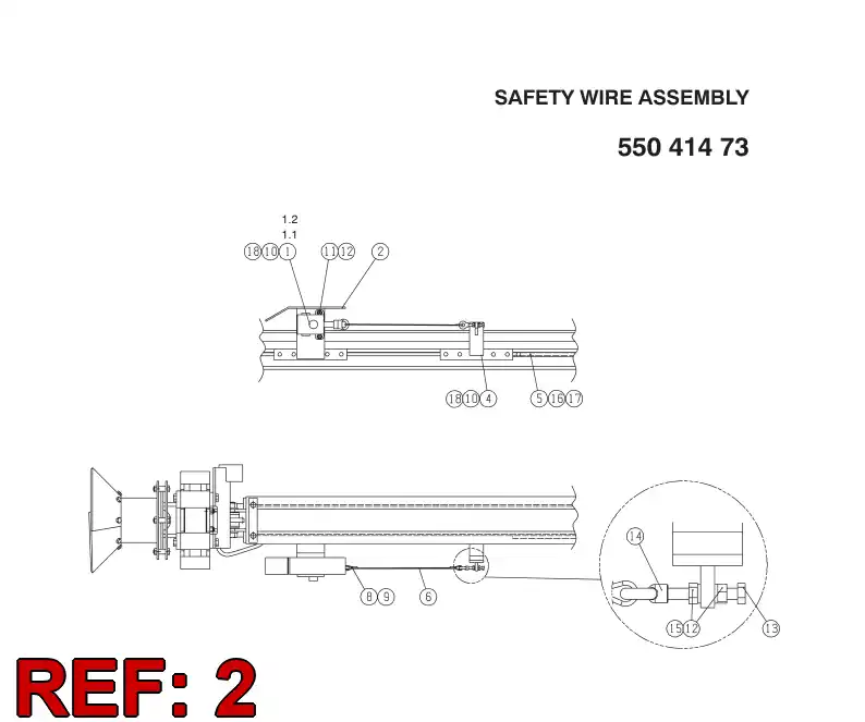 55045366 550 453 66 Bracket, Mounting - Sandvik Technical Drawing