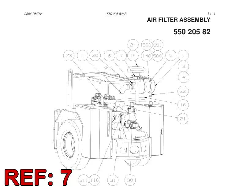 55045393 550 453 93 TUBE - Sandvik Technical Drawing