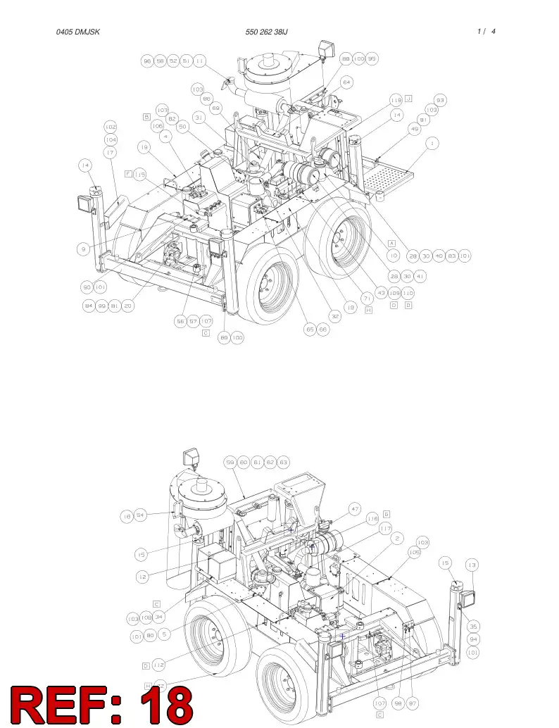 55045519 550 455 19 BASE PLATE - Sandvik Technical Drawing