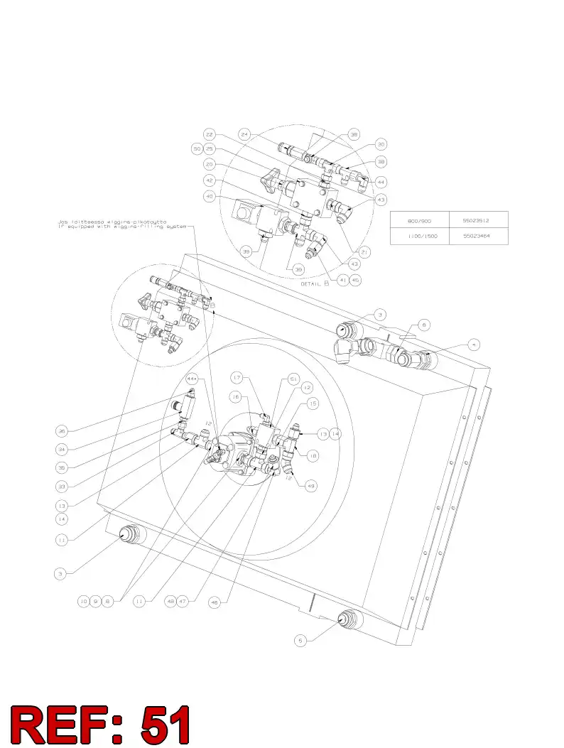 55045525 550 455 25 VALVE BODY BF 324872 2XR1/2" - Sandvik Technical Drawing