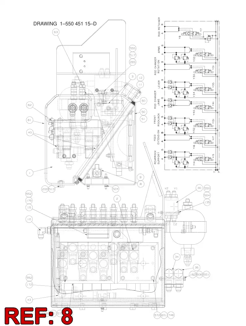 55045531 550 455 31 PRESSURE TRANSMITTER - Sandvik Technical Drawing