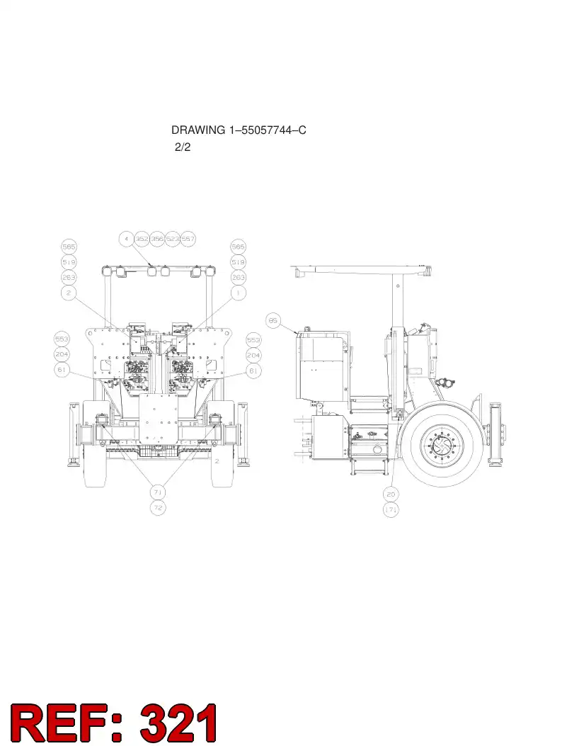 55045586 550 455 86 HEXAGON HEAD SCREW - Sandvik Technical Drawing