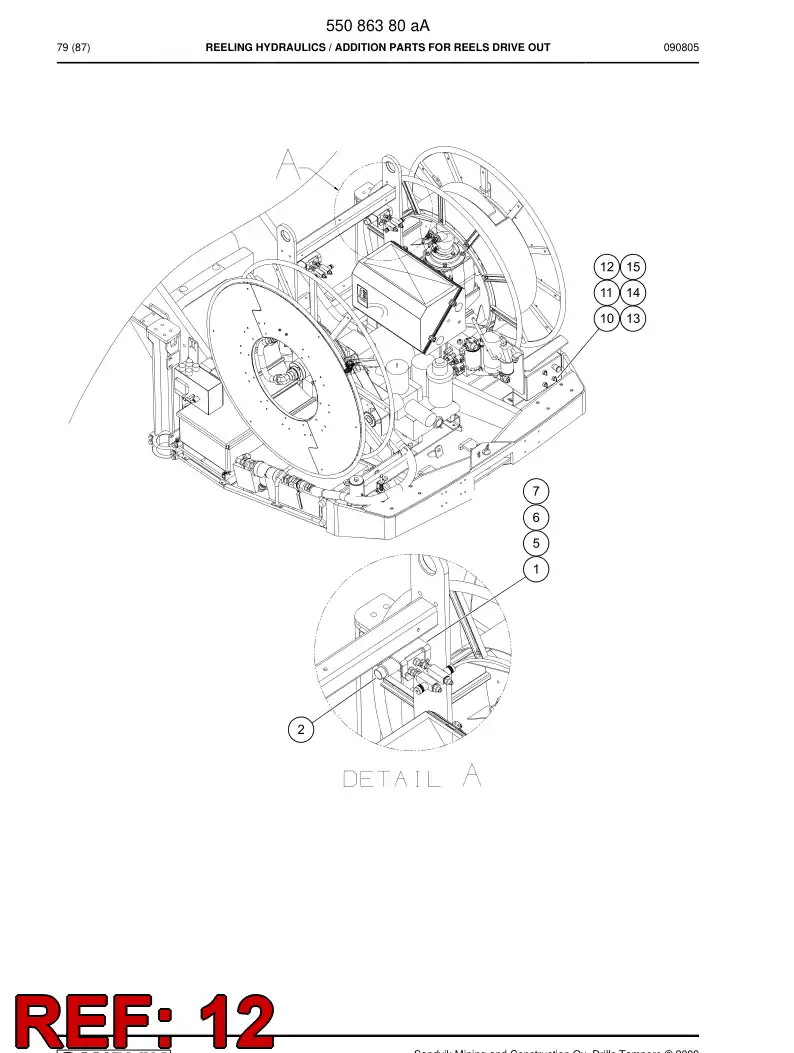 55045636 550 456 36 Sign - Sandvik Technical Drawing