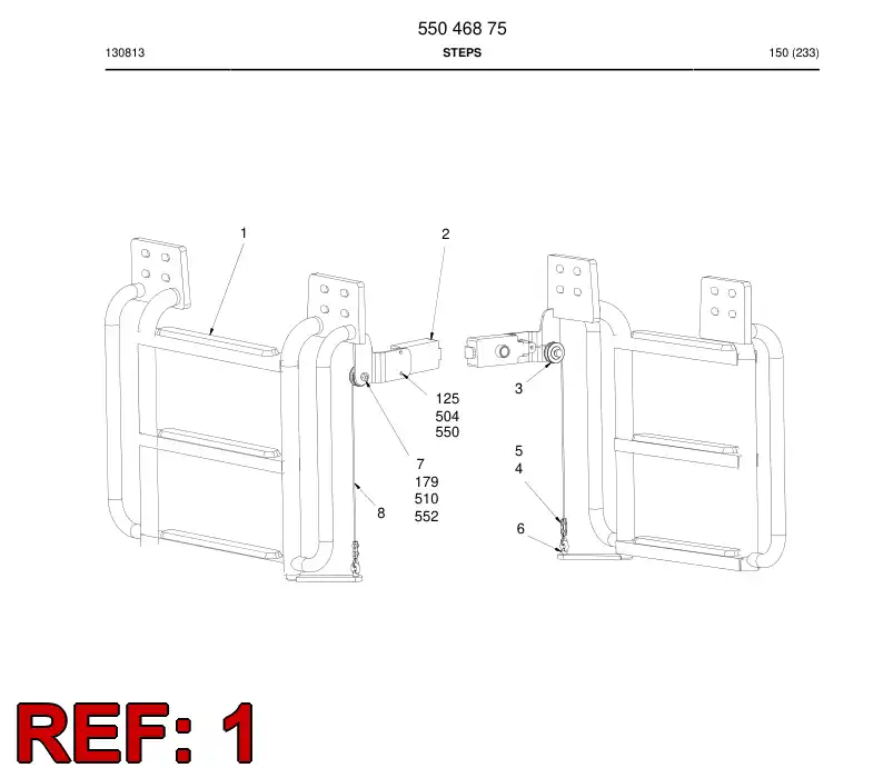 55045673a 550 456 73a Steps - Sandvik Technical Drawing