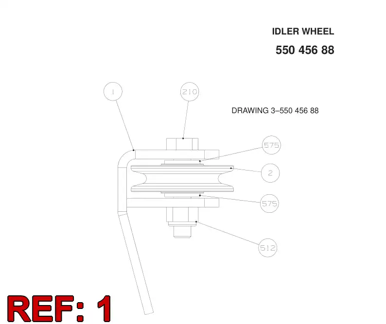 55045689 550 456 89 MOUNTING BRACKET - Sandvik Technical Drawing