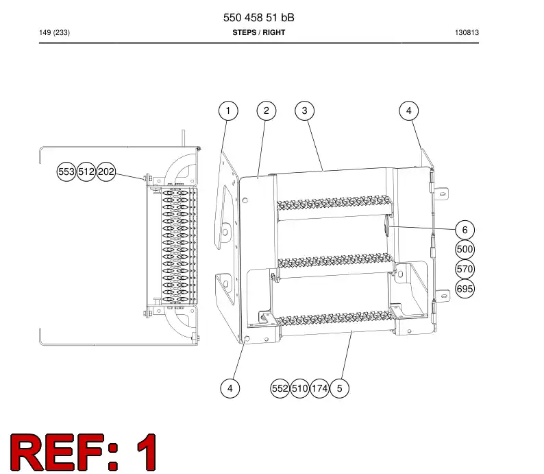 55045813 550 458 13 Assembly - Sandvik Technical Drawing