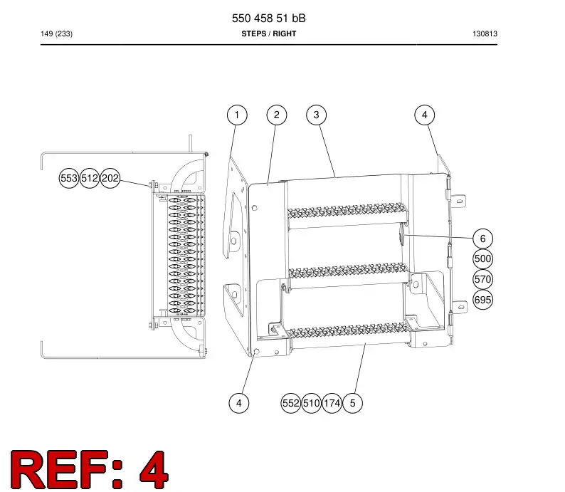 55045815a 550 458 15a Assembly - Sandvik Technical Drawing
