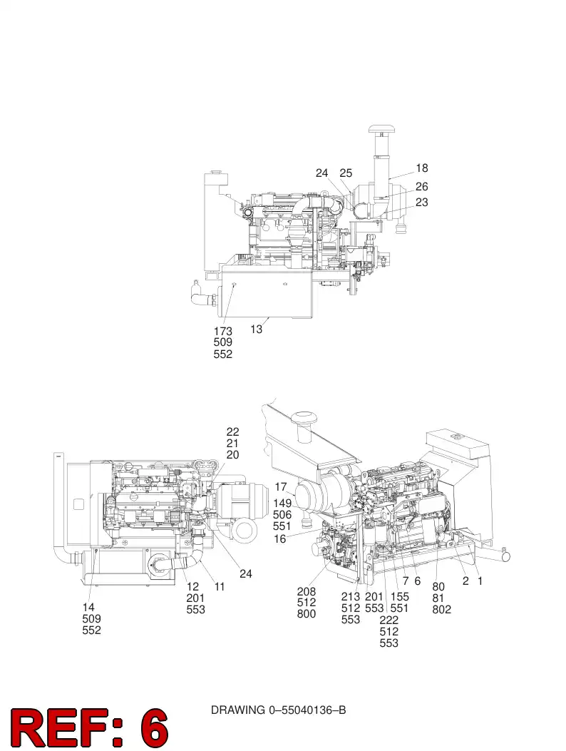 55045836 550 458 36 GENERATOR - Sandvik Technical Drawing