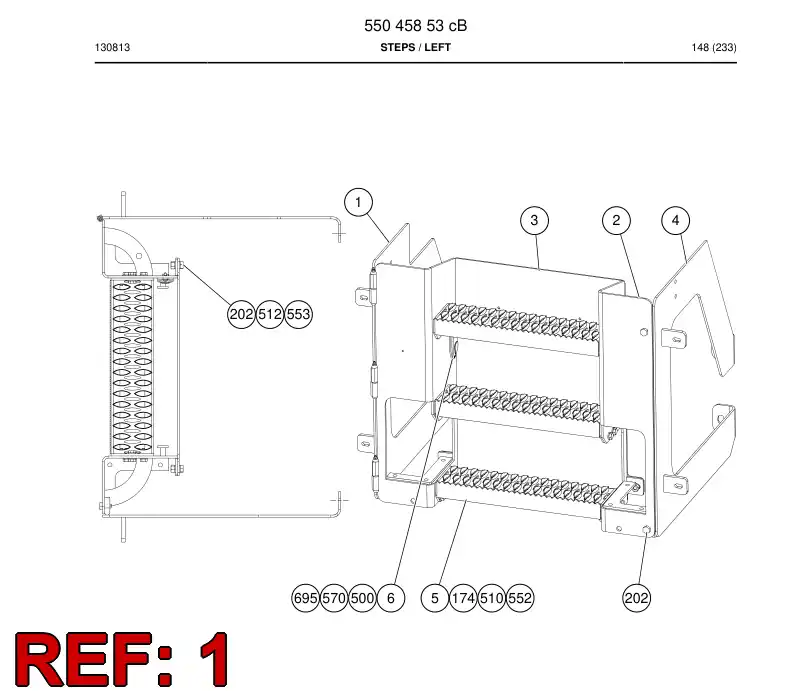 55045868a 550 458 68a Assembly - Sandvik Technical Drawing