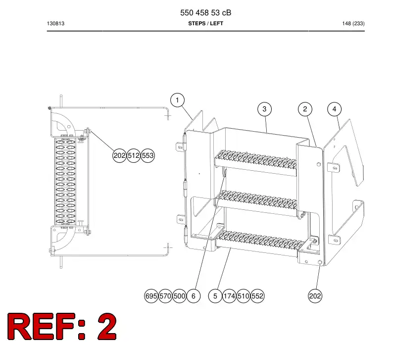 55045870 550 458 70 Assembly - Sandvik Technical Drawing