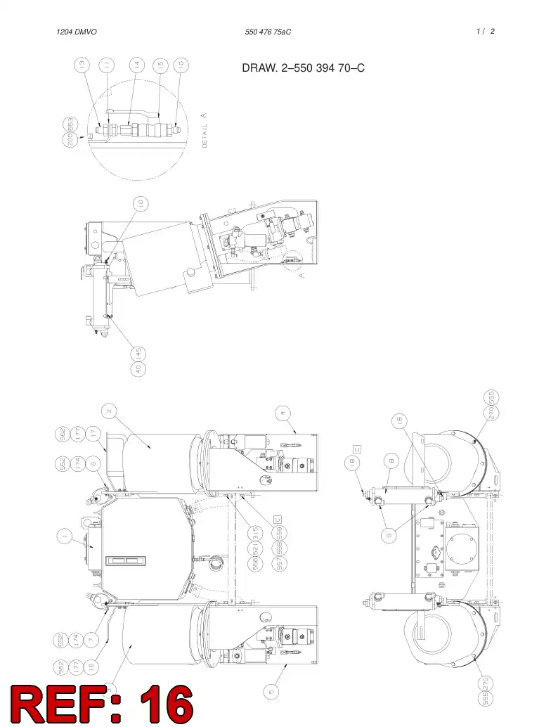 55045953 550 459 53 SUPPORTING BLOCK - Sandvik Technical Drawing