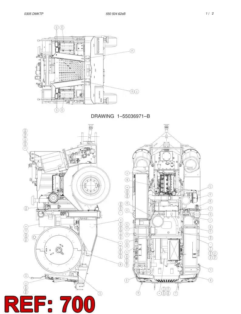 55046109 550 461 09 CABLE ASSEMBLY - Sandvik Technical Drawing