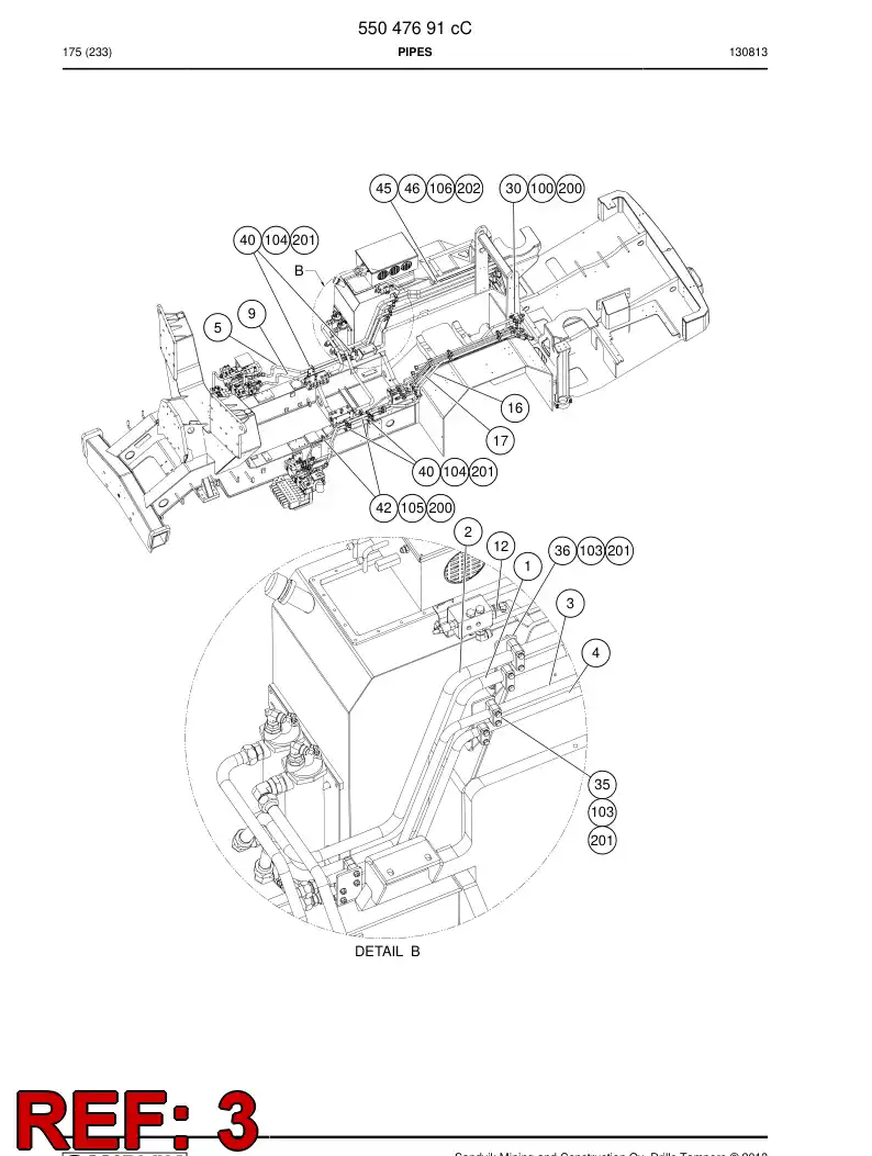 55046168 550 461 68 Pipe, Pressure - Sandvik Technical Drawing