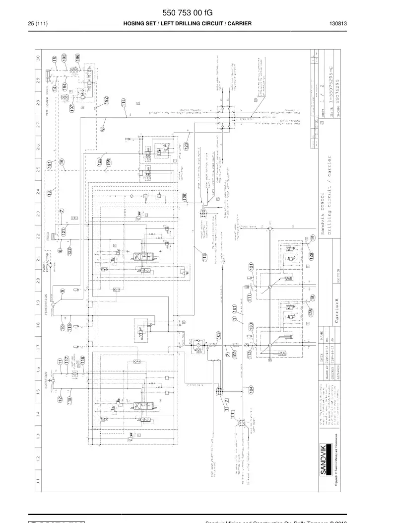 55046170 550 461 70 Pipe, Pressure - Sandvik Technical Drawing