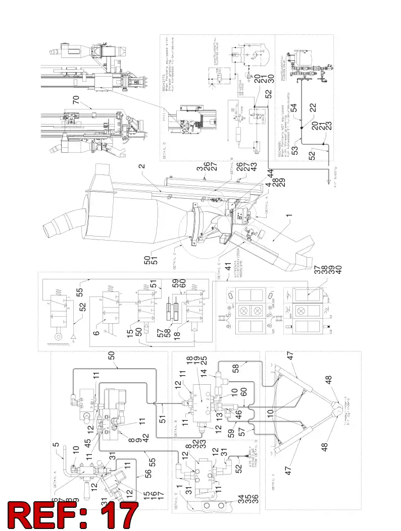 55046311 550 463 11 PLUG CONNECTOR - Sandvik Technical Drawing