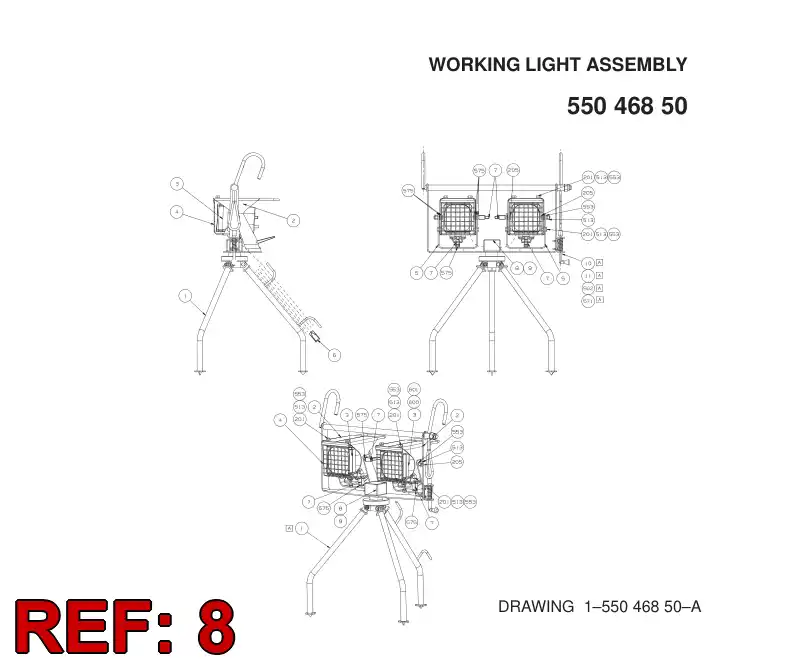 55046370 550 463 70 JUNCTION BOX ASSEMBLY - Sandvik Technical Drawing