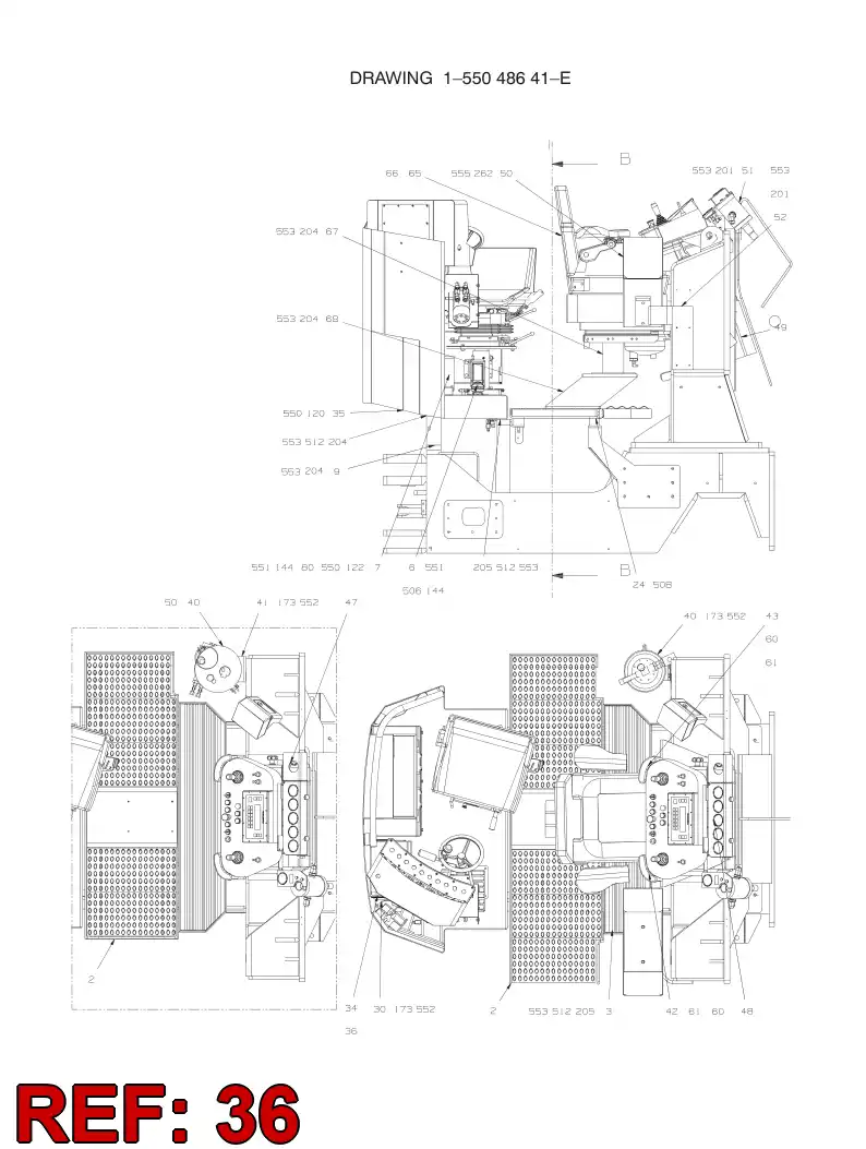55046376 550 463 76 PLATE - Sandvik Technical Drawing