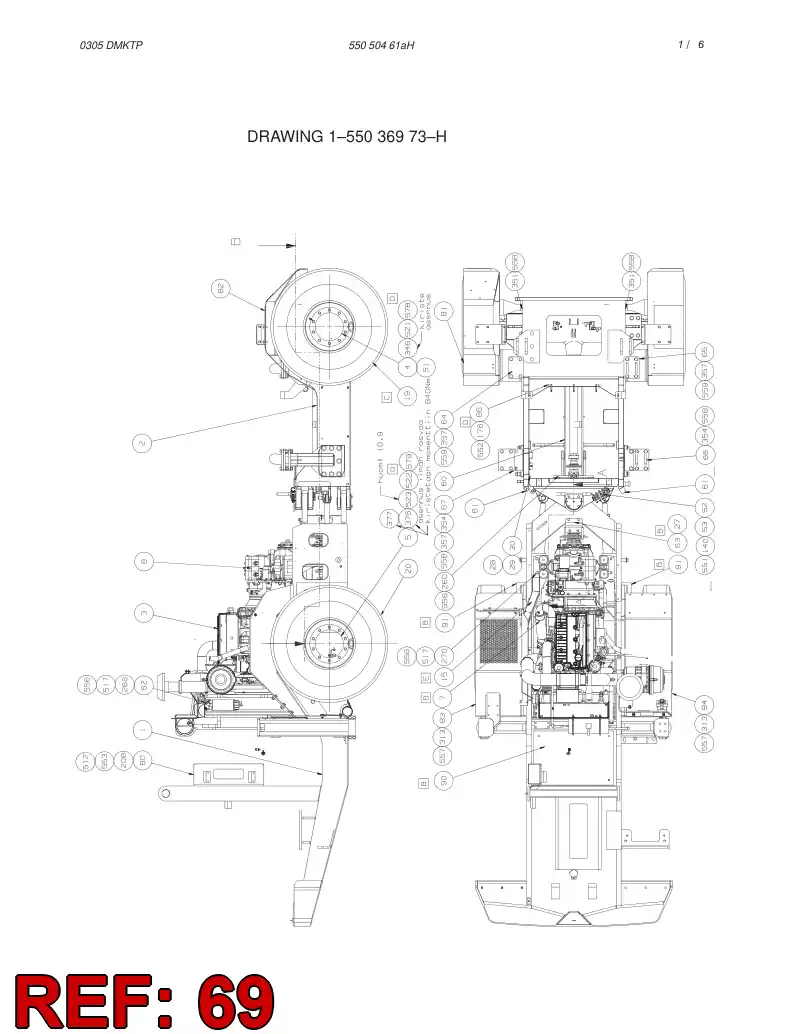 55046543 550 465 43 HOSE GUIDE - Sandvik Technical Drawing