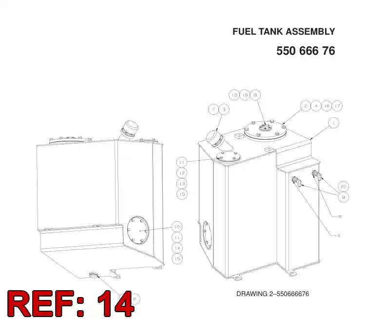 55046647 550 466 47 SEAL - Sandvik Technical Drawing