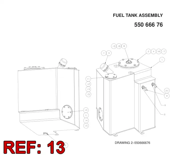 55046660 550 466 60 SEAL RING - Sandvik Technical Drawing