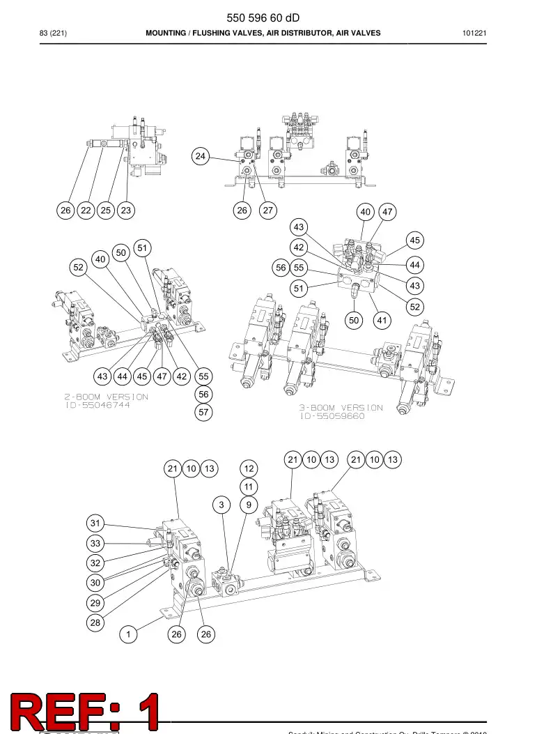 55046705 550 467 05 Bracket - Sandvik Technical Drawing
