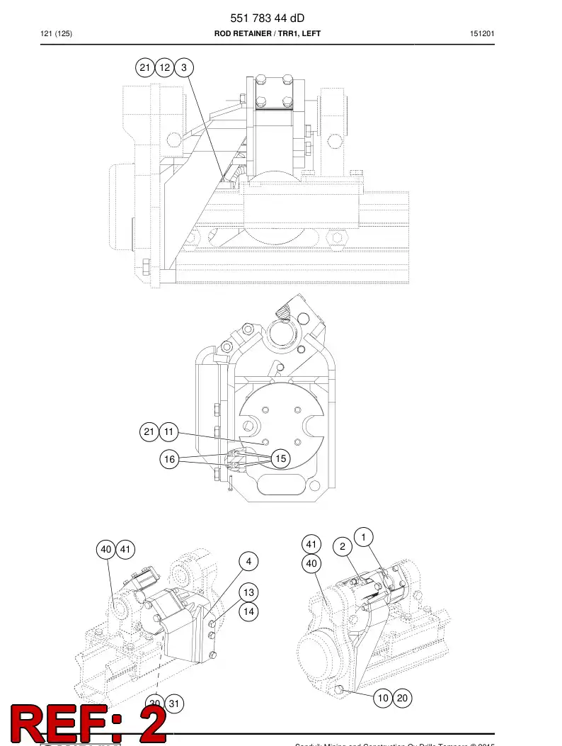 55046774a 550 467 74a Frame - Sandvik Technical Drawing