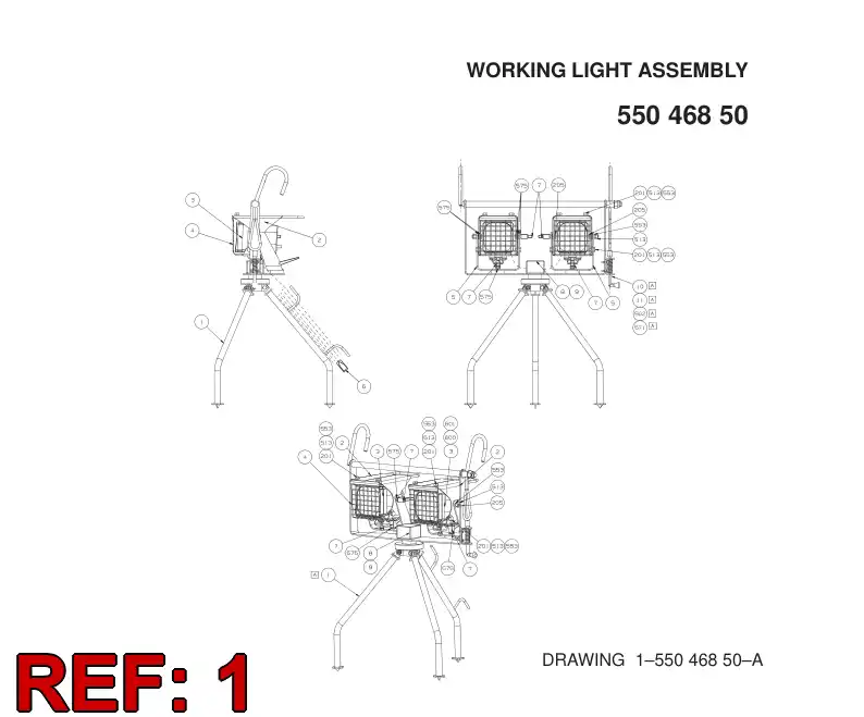 55046784 550 467 84 PEDESTAL - Sandvik Technical Drawing