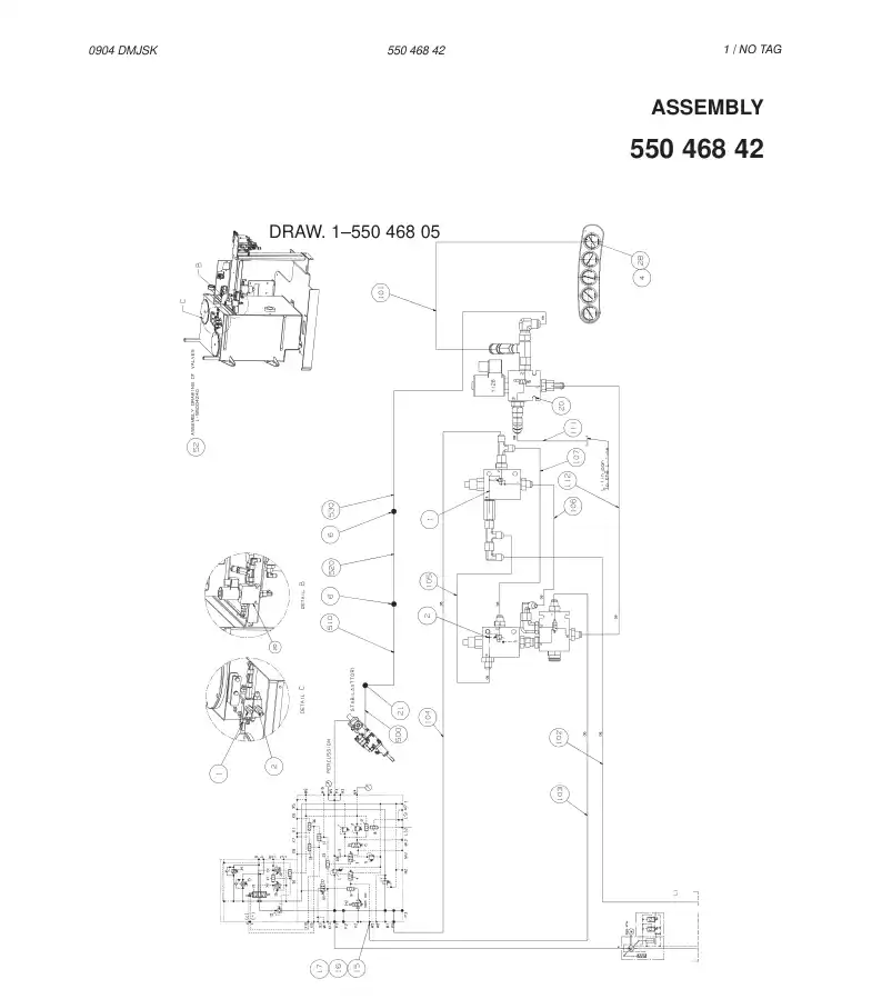 55046842 550 468 42 ASSEMBLY (STABILIZER) - Sandvik Technical Drawing