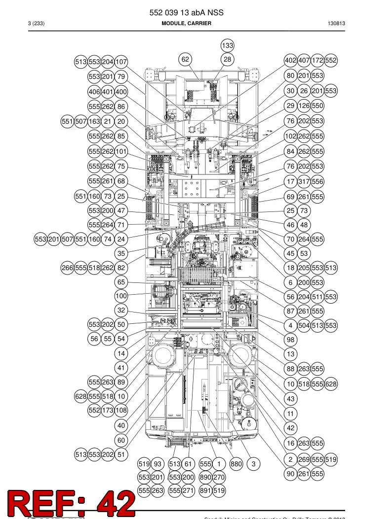 55046922 550 469 22 Door - Sandvik Technical Drawing